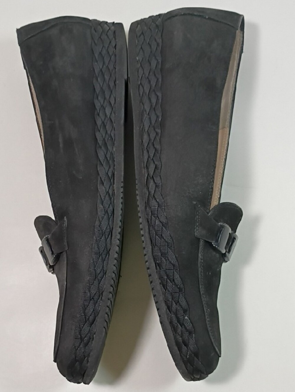 Salvatore Ferragamo Black Suede Loafers - Picture 7 of 8